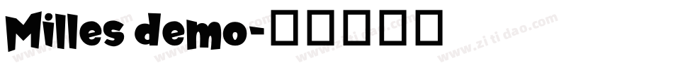Milles demo字体转换